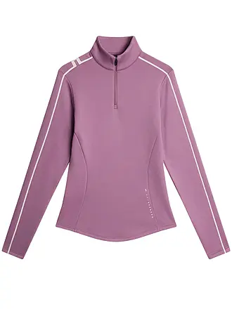 J.LINDEBERG | Zipshirt intimo da donna Nefe Quarter Zip Mid Layer | lila